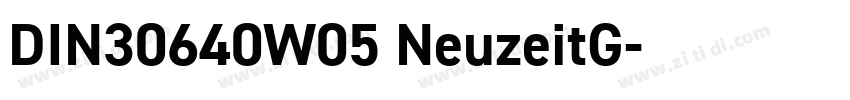 DIN30640W05 NeuzeitG字体转换